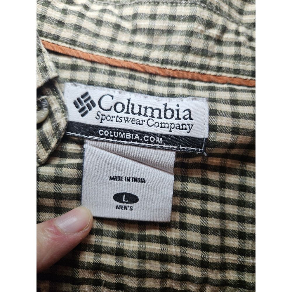 Columbia Plaid Button Down‎ Shirt Size L - Picture 2 of 3